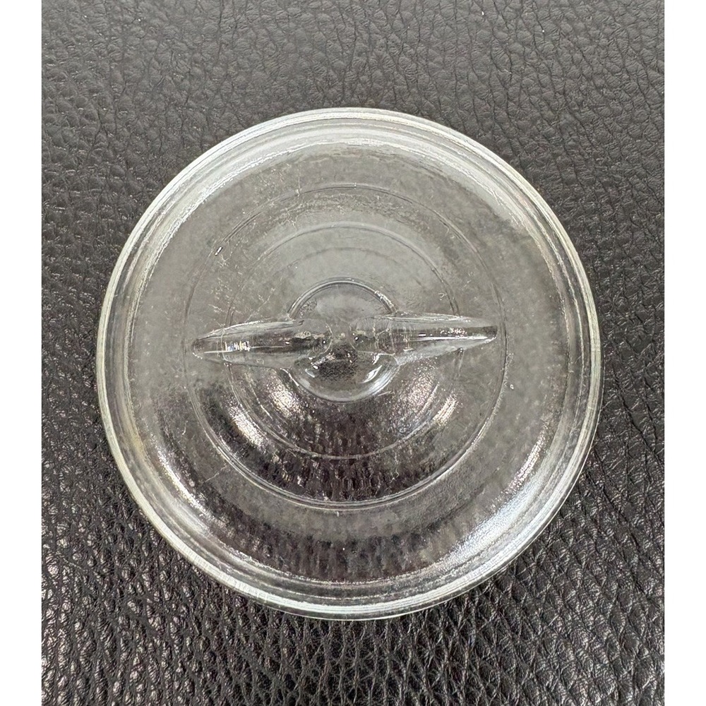 Vintage Clear Glass Ball Ideal Jar Lid 2-3/4" Replacement Wire Bale Jar Top
